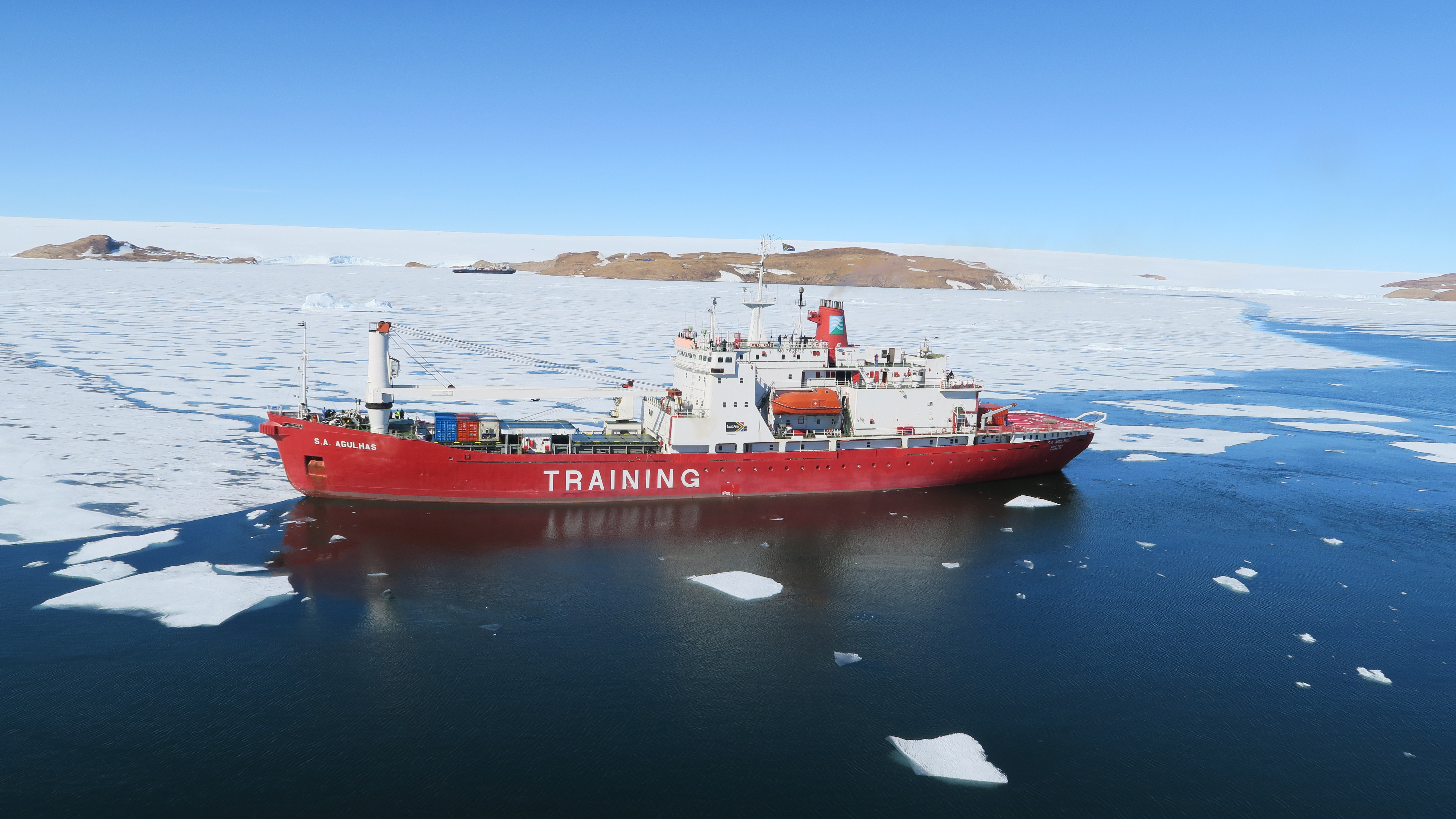 Research vessel in the Southern Ocean