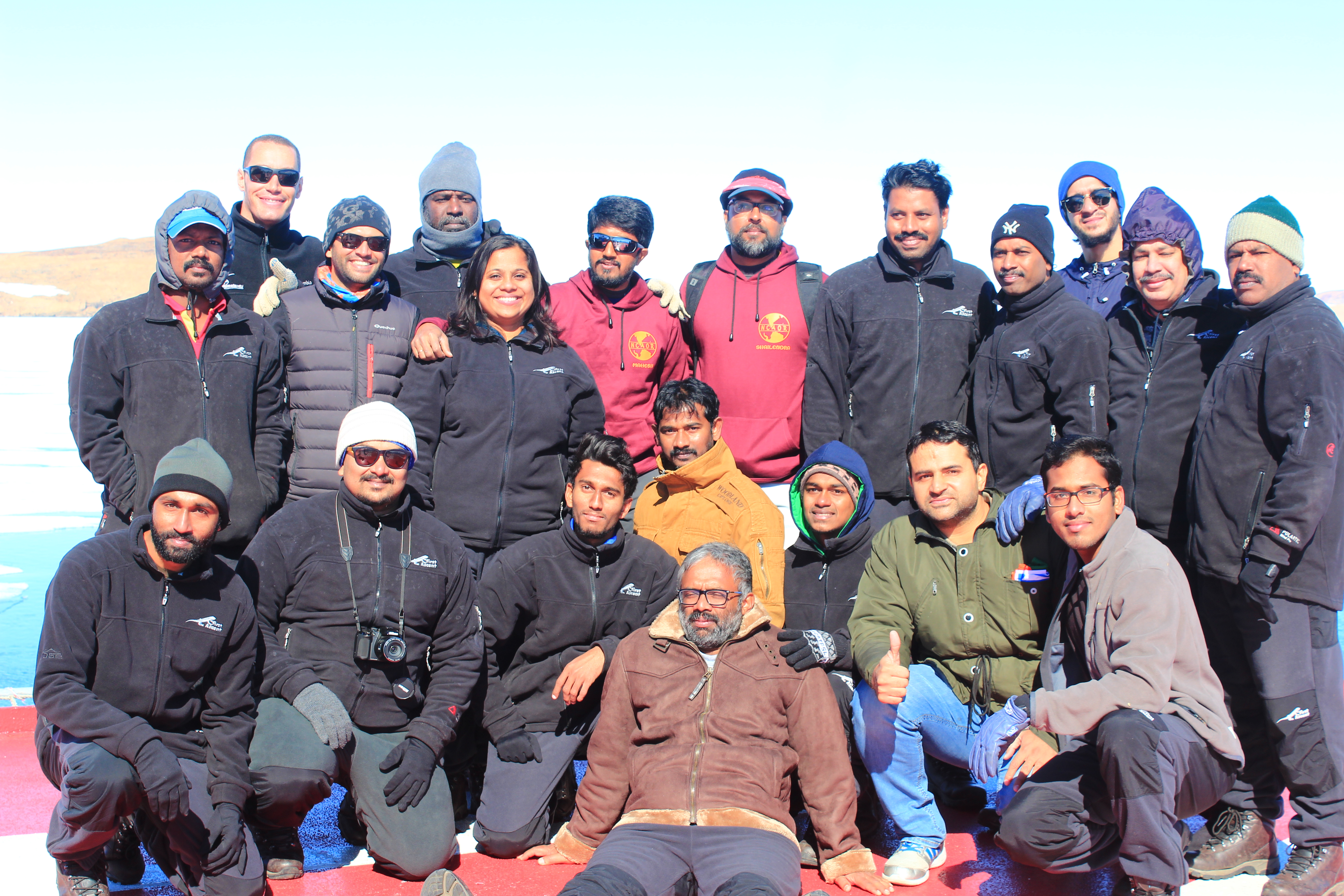 Research team on deck