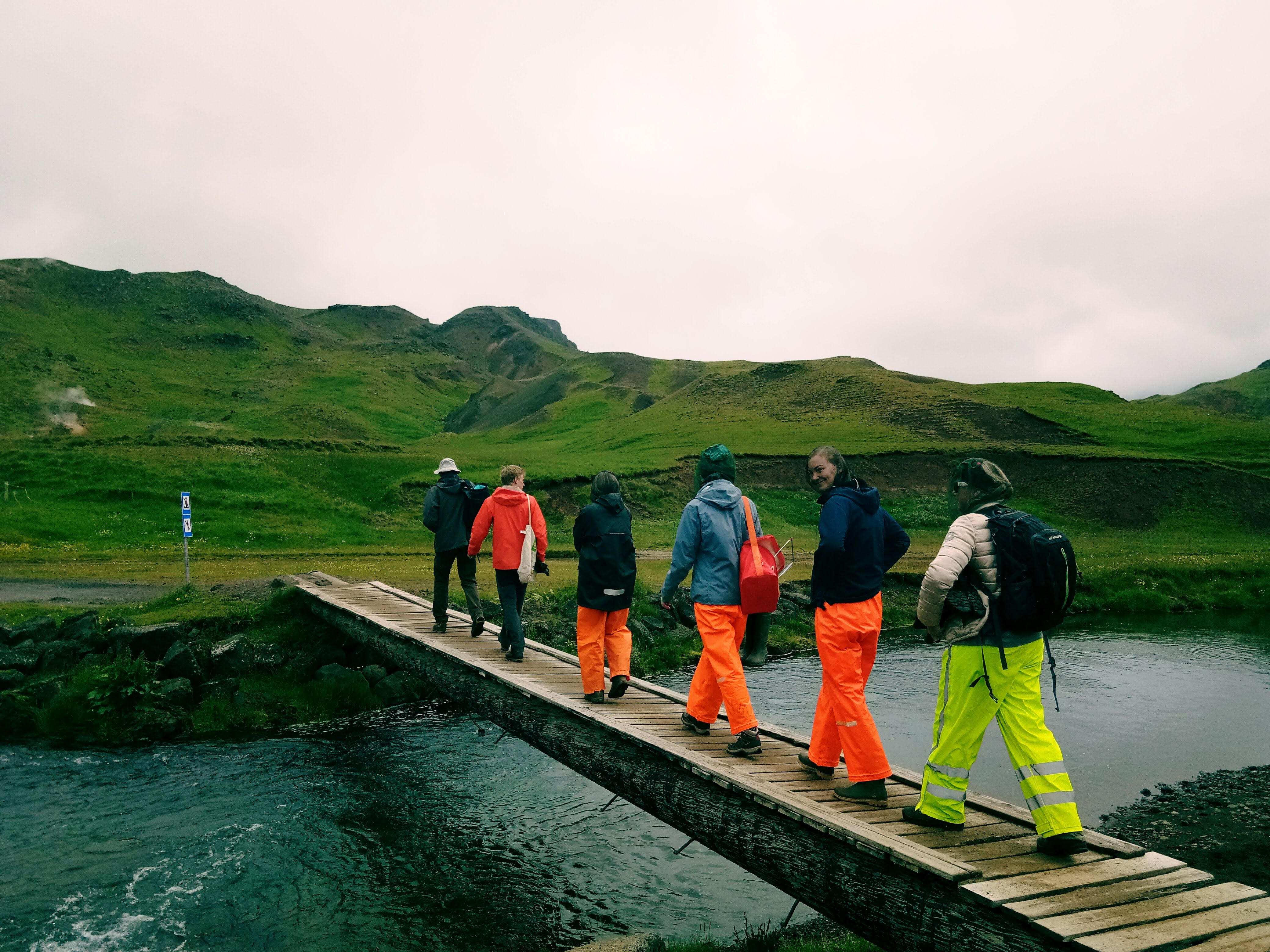 Field sampling in Iceland