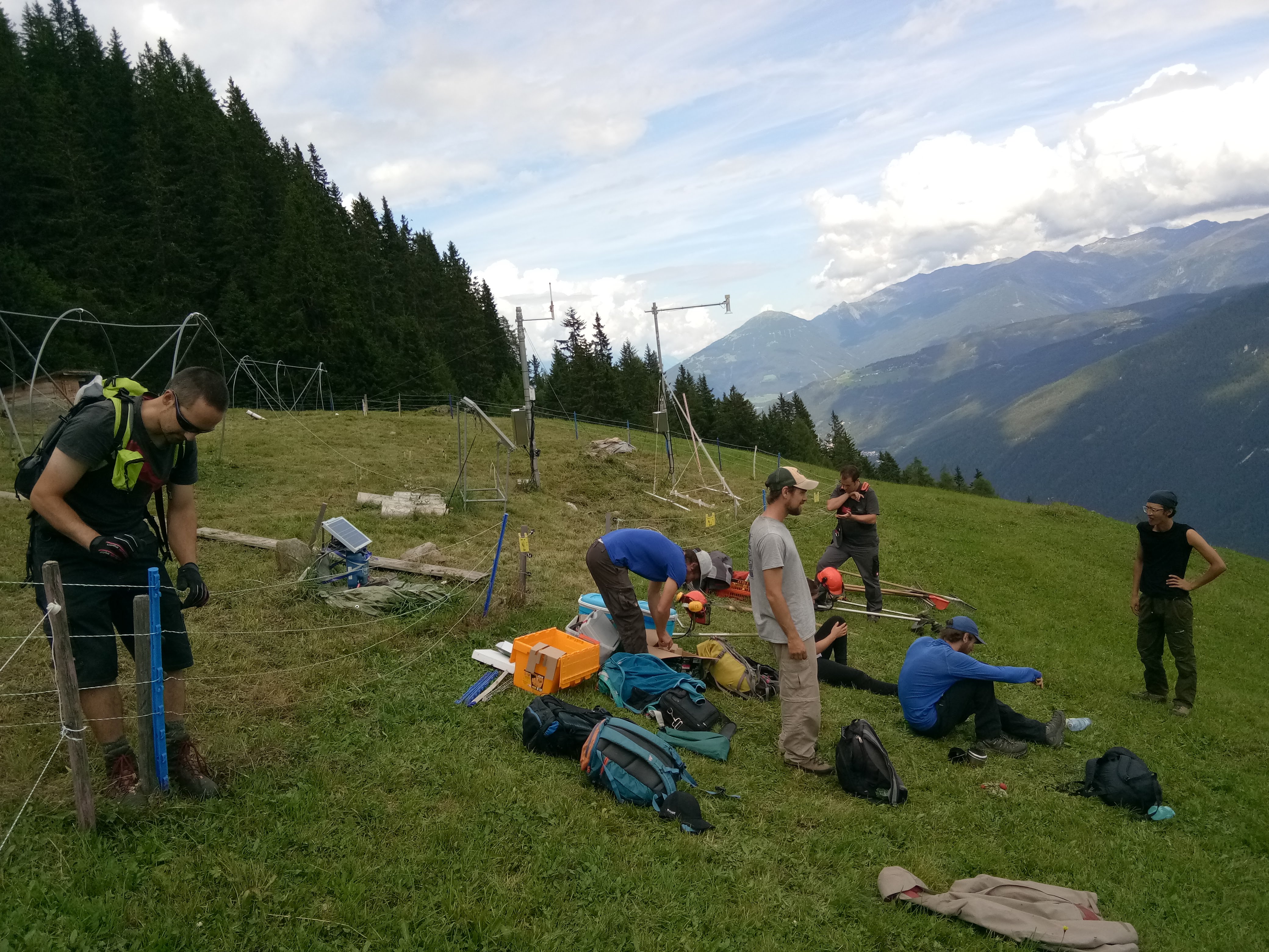 Team at instrumentation site